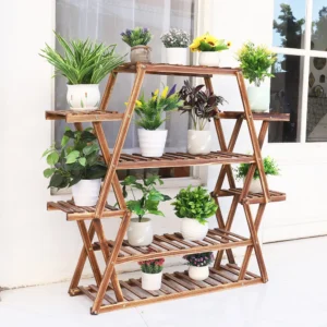 extra large multi tier wood flower stand