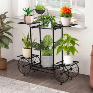 large metal plant stand